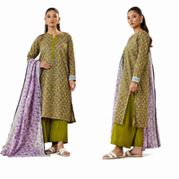 Orient Classic Lawn Collection - 3 Piece Unstitched Suit (OTL-25-507) - Green