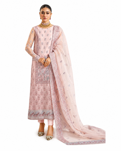 Blush Rose Embroidered Luxury Suit