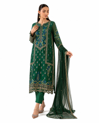 Maria.B. Luxury Lawn 3-Piece Suit – Embroidered Emerald Green