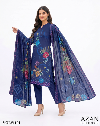 Zayan Collection – Kashish Bana Dora Bold Print (Vol #1101)