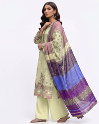 Daman by AA Zayan Collection 3PC Digital Lawn Slub