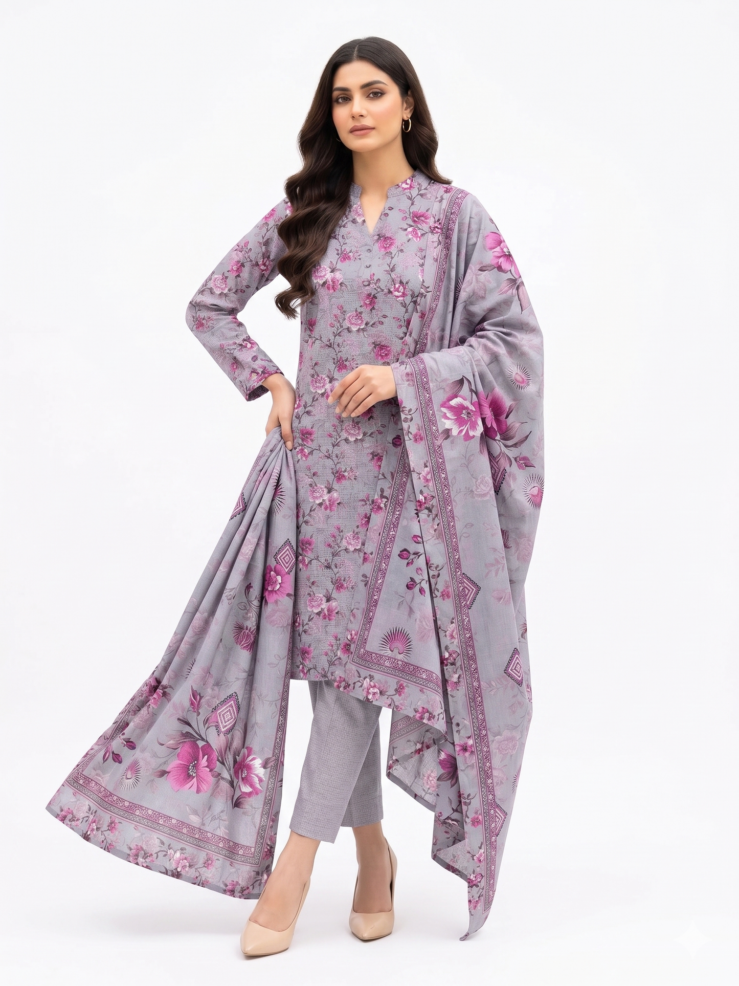 Alkaram Zayan Collection Digital Lawn | Volume No-1129