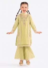 Brand: Maria.B. Kids  Collection: Embroidered Luxury Lawn  Product Code: AK-2265  Style: 2-Piece (Shirt & Trouser)