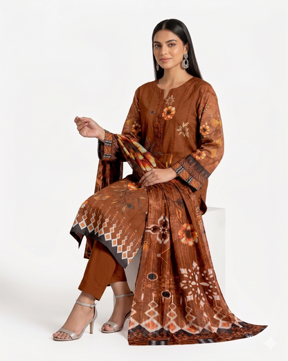 Zayan Collection – Kashish Bana Dora Bold Print (Vol #1104