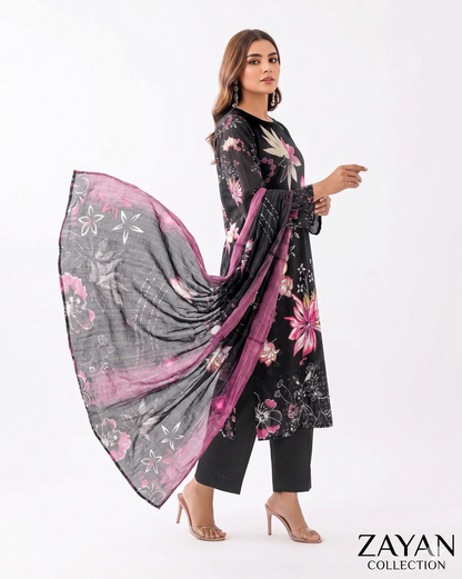 Zayan Collection – Kashish Bana Dora Bold Print (Vol #1101)