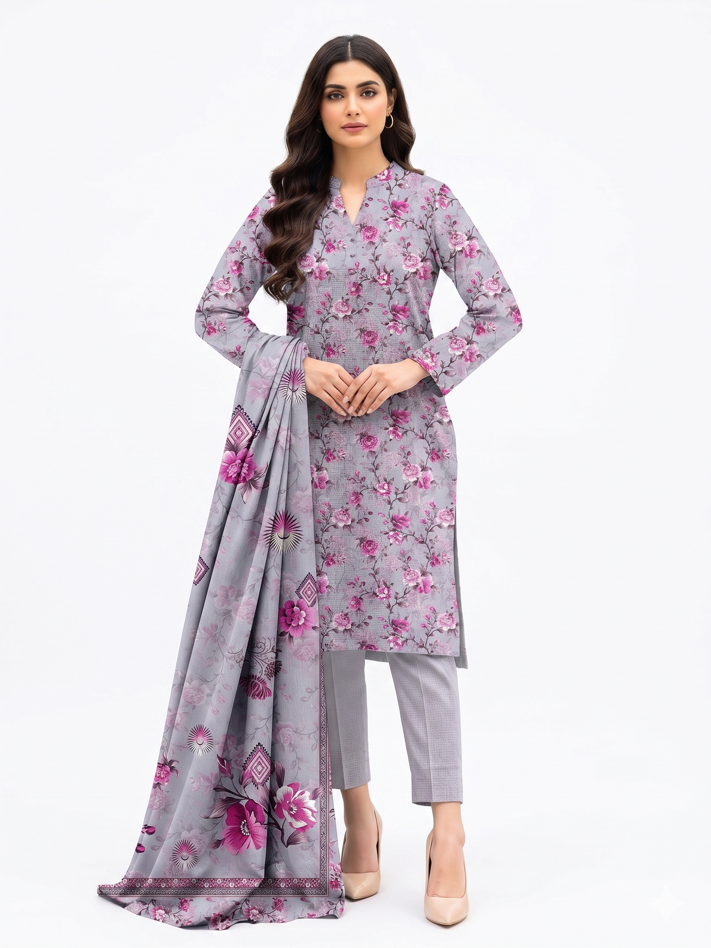Alkaram Zayan Collection Digital Lawn | Volume No-1129