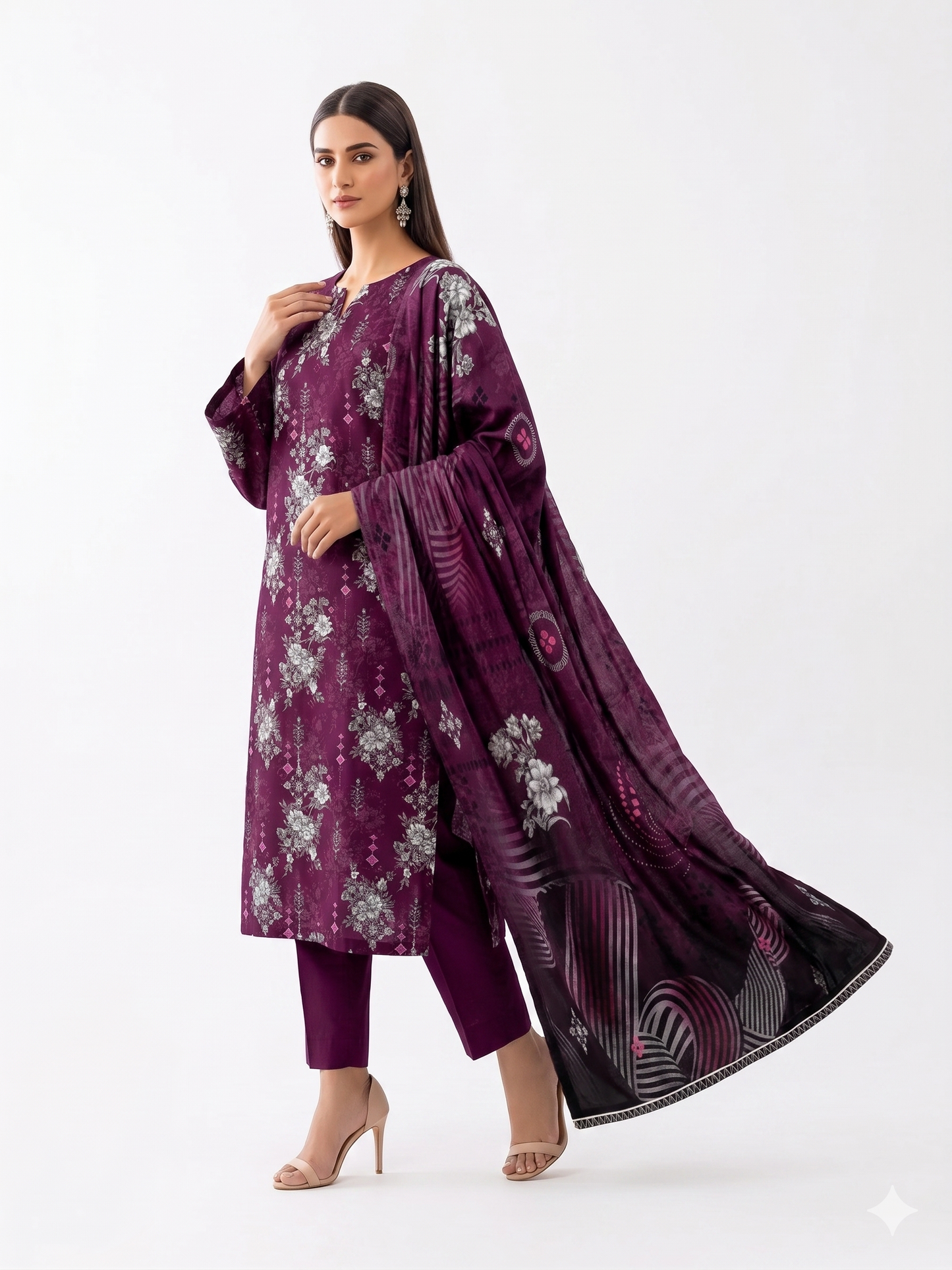 Alkaram Zayan Collection Digital Lawn | Volume No-1127