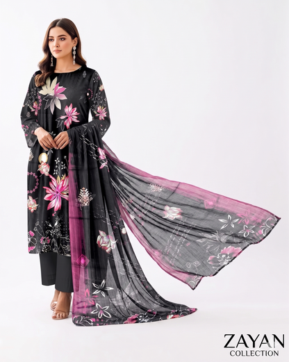 Zayan Collection – Kashish Bana Dora Bold Print (Vol #1101)