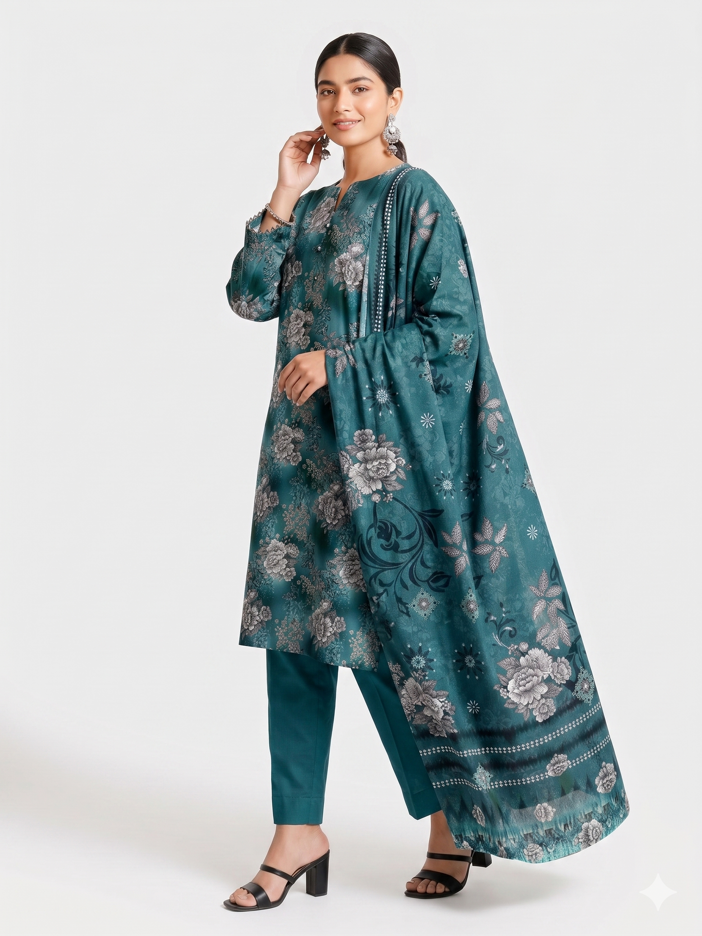 Alkaram Zayan Collection Unstitched 3-Piece Digital Lawn Suit (Volume No-1131