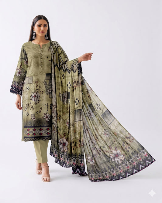 Zayan Collection – Kashish Bana Dora Bold Print (Vol #1108