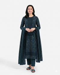 Florent Premium Embroidered Luxury Lawn – 3-Piece Suit (AK-3366)