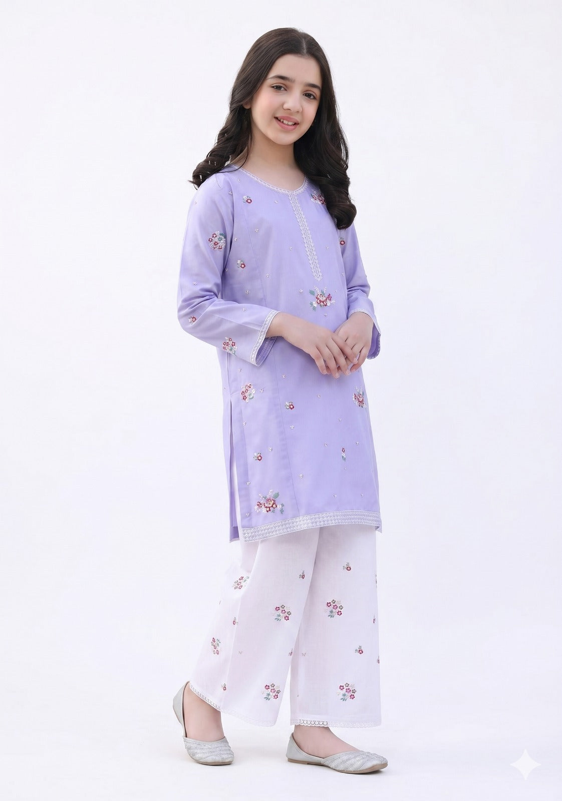 Fresh Birds Kids Embroidered Luxury Lawn – 2-Piece Suit (AK-2225)