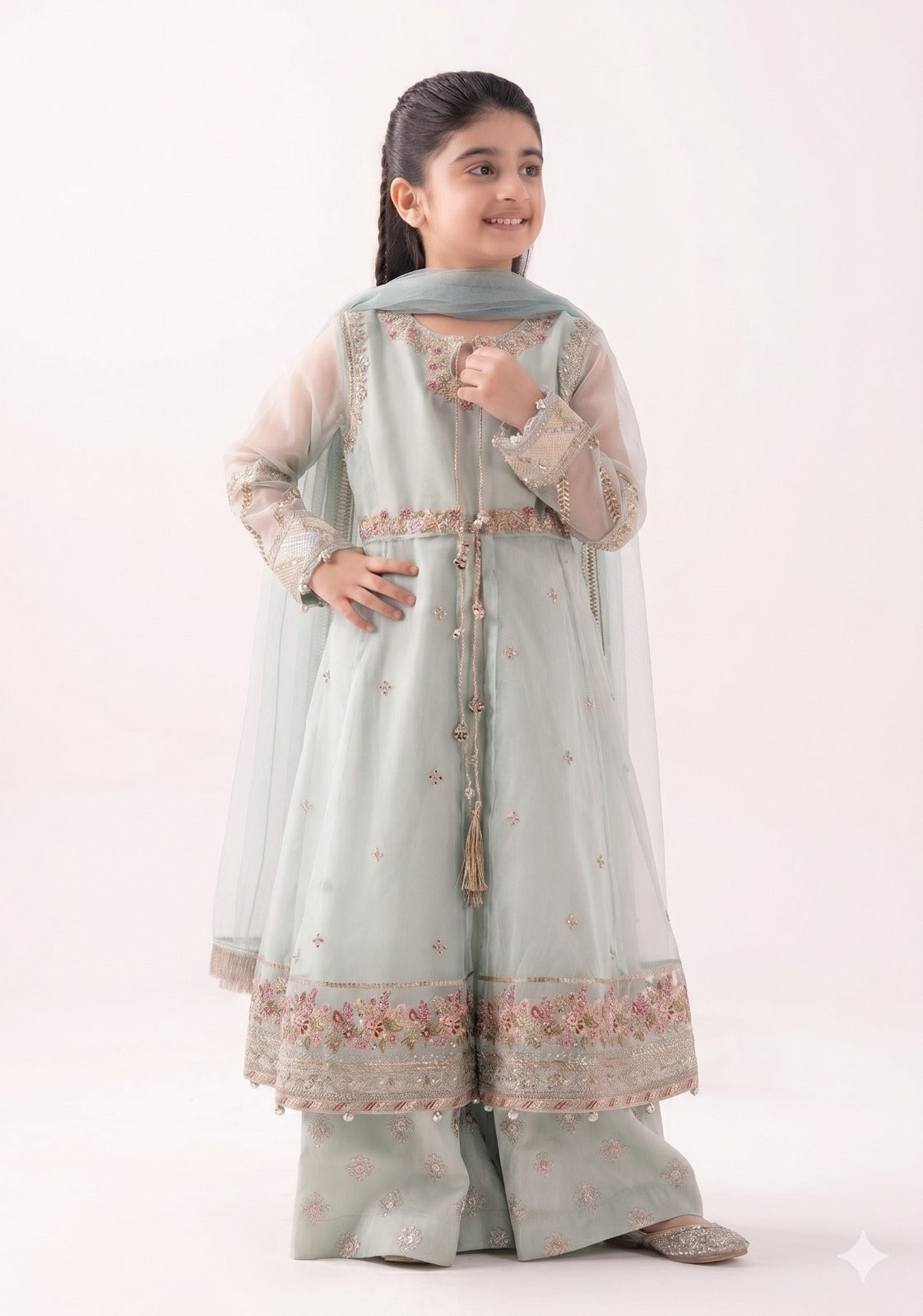Maria.B. Kids Embroidered Luxury Lawn – 2-Piece Suit (AK-2205)