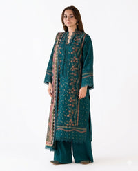 Sobia Nazir Premium Embroidered Luxury Lawn – 3-Piece Suit (AK-3413)