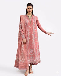 Qalamkar Moya Premium Embroidered Luxury Lawn – 3-Piece Suit (AK-3382)