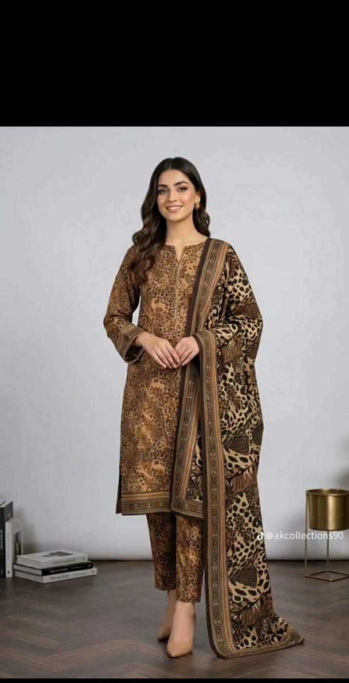 Wild Elegance Printed Three-Piece Suit