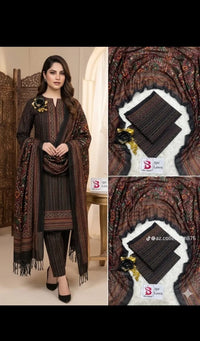 Midnight Tribal Elegance – 3 Piece Printed Lawn Suit