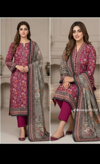 Rosewood Bloom – 3 Piece Printed Lawn Suit