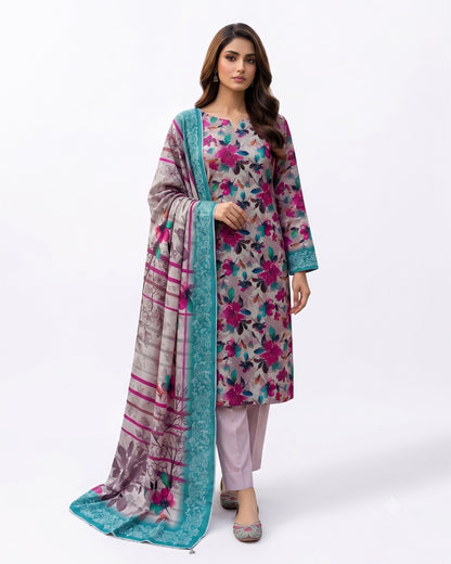 Blossom Breeze – 3-Piece Printed Lawn Suit