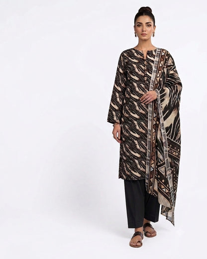 Earthy Essence Printed Lawn Suit