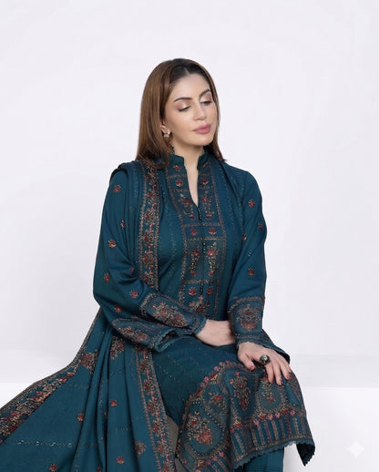 Raeesa Premium Noor-e-Fajar – Embroidered Luxury Lawn (AK-3298)