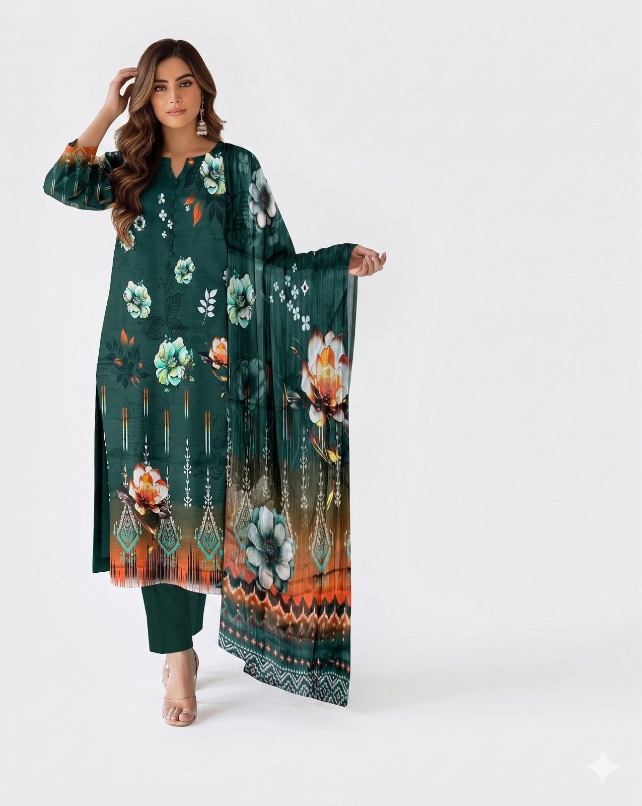 Zayan Collection – Kashish Bana Dora Bold Print (Vol #1122