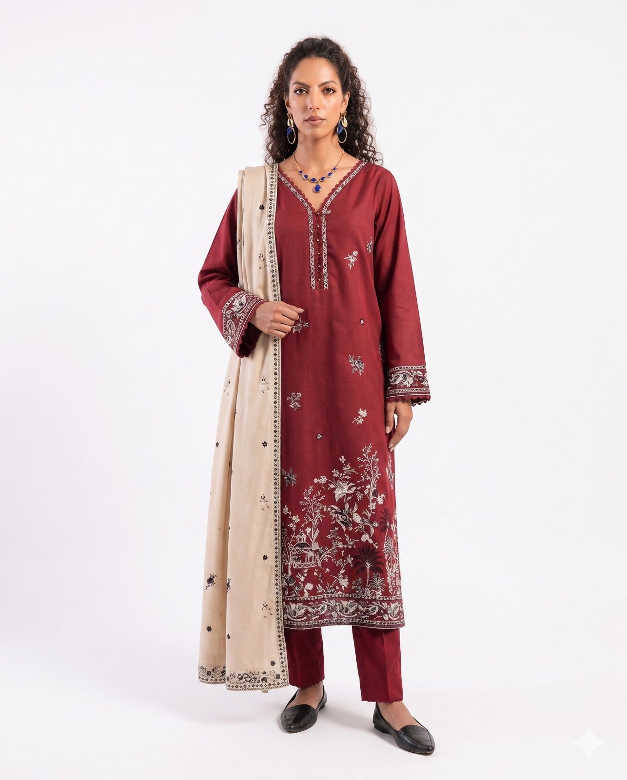 Image Ayluna – Premium Embroidered Luxury Lawn (AK-3287)