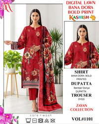 Zayan Collection – Kashish Bana Dora Bold Print (Vol #1106