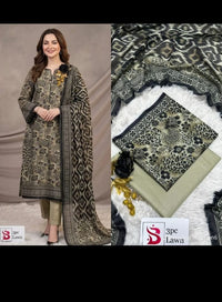 Bin Saeed Printed Luxury Lawn – 3 Piece Collection V 335